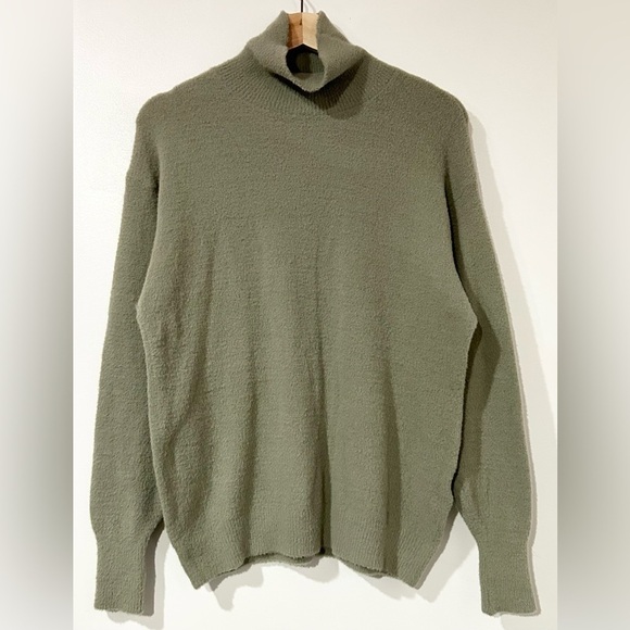 Aritzia Wilfred Free Hush Knit Turtleneck Sweater Dry Basil Green XS - Picture 1 of 5